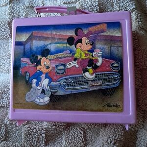 Aladdin Pink Mickey & Minnie Mouse Vintage Lunch Box